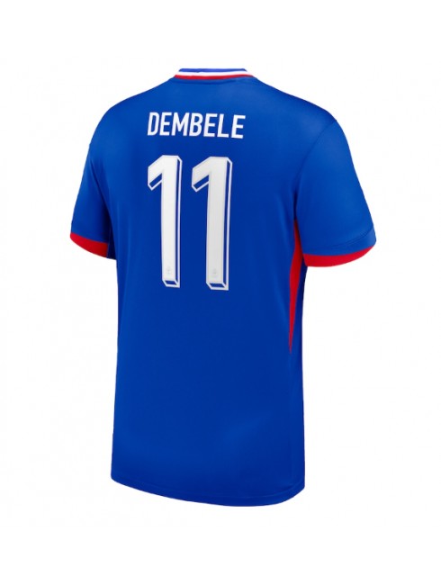 Billige Frankrike Ousmane Dembele #11 Hjemmedrakt EM 2024 Kortermet Billige Frankrike Ousmane Dembele #11 Hjemmedrakt EM 2024 Kortermet